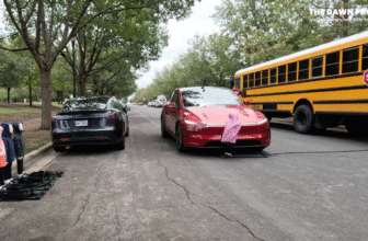 Tesla blows previous stopped college bus and hits kid-sized dummies in Full Self-Driving checks